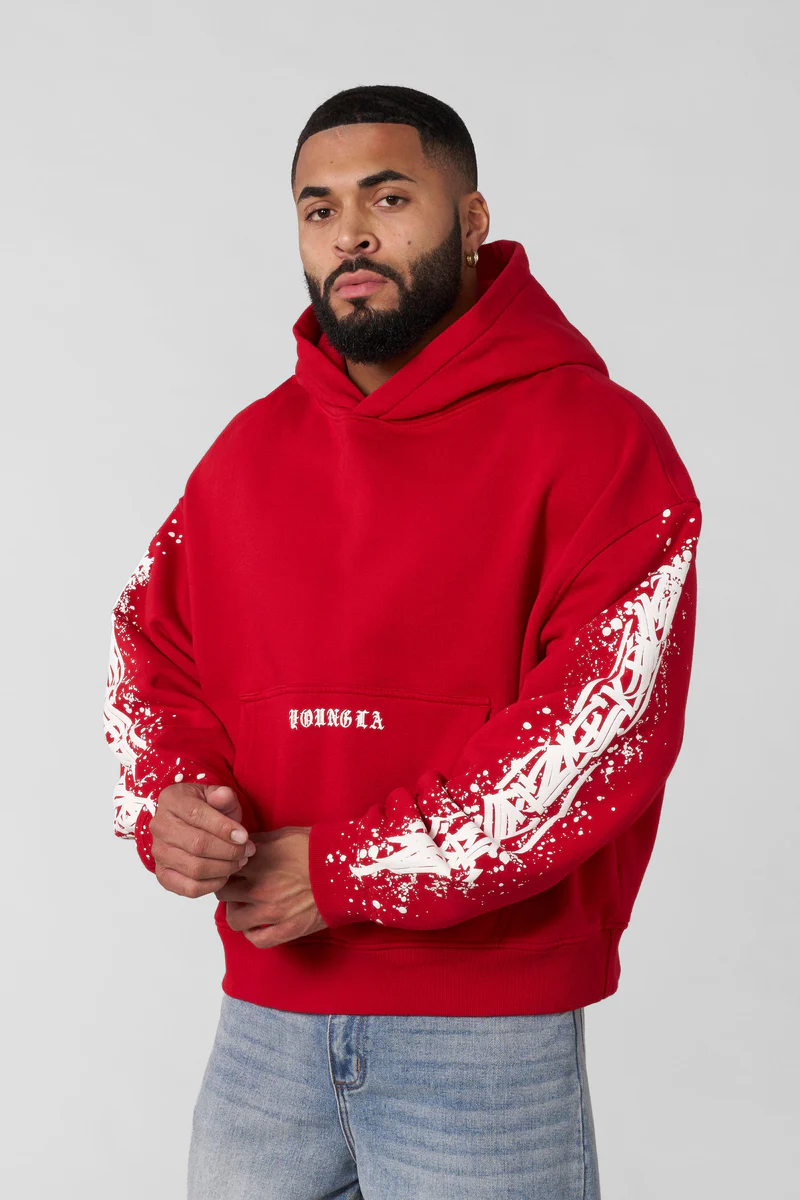 5143 - Cyclone Hoodies Red // YOUNGLA