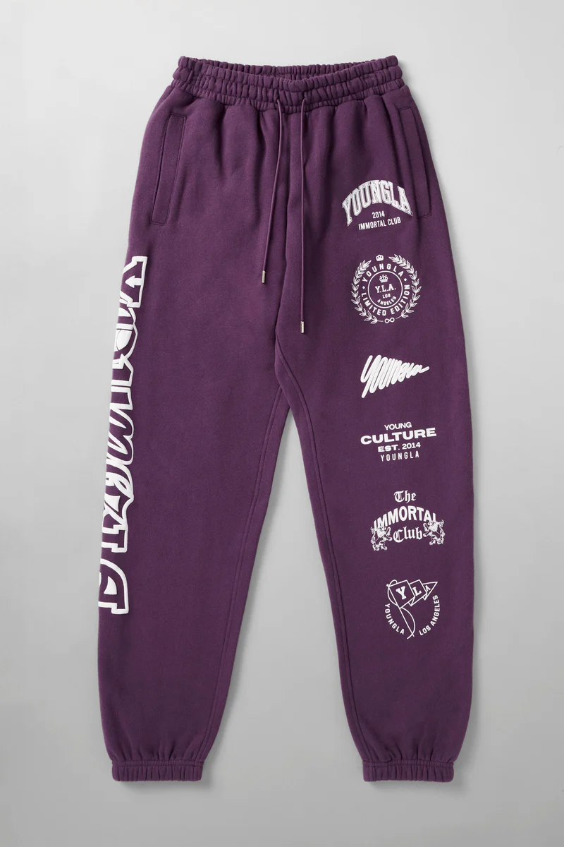 204 - Immortal Killer Joggers Purple // YoungLA