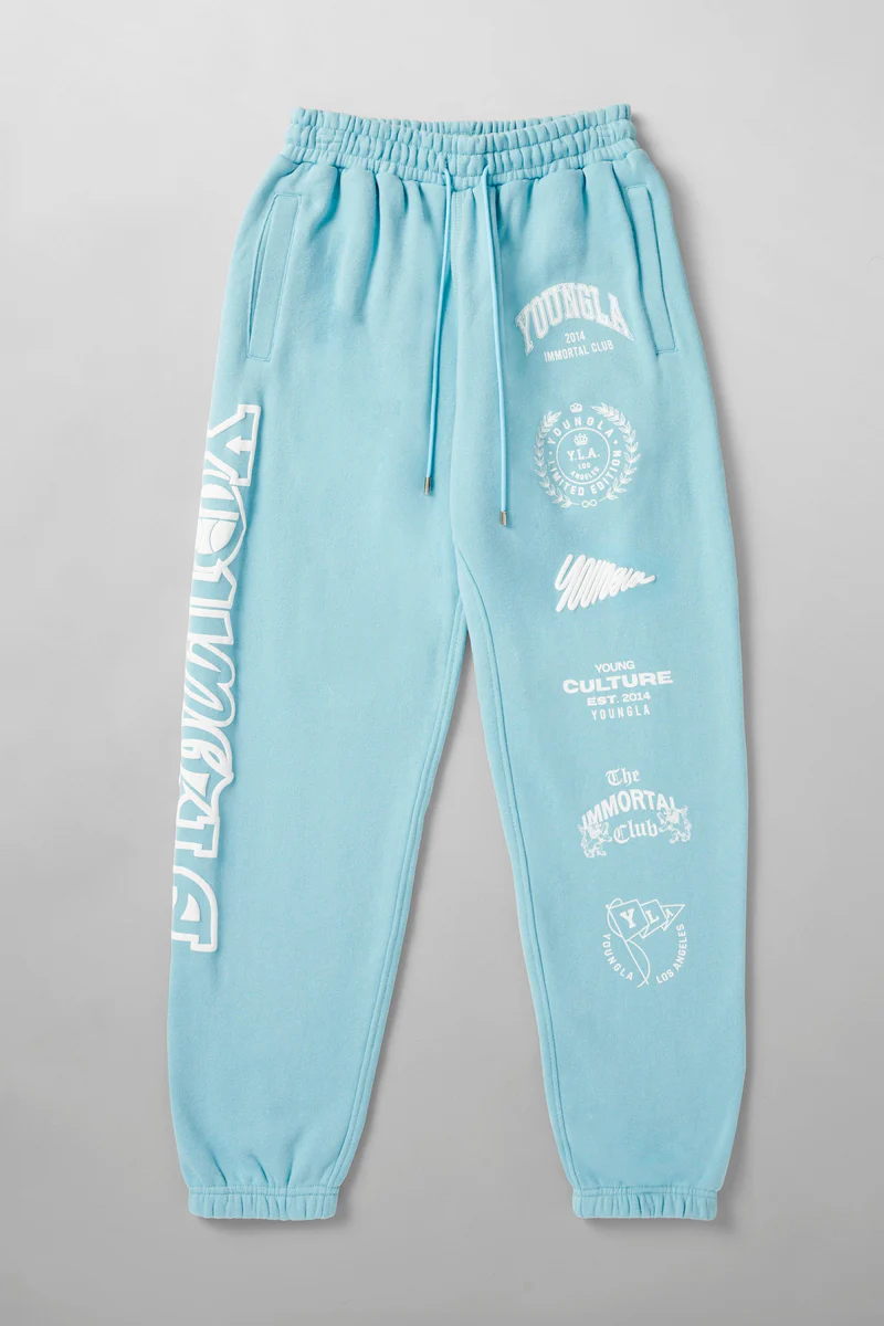 204 - Immortal Killer Joggers Sky Blue // YoungLa
