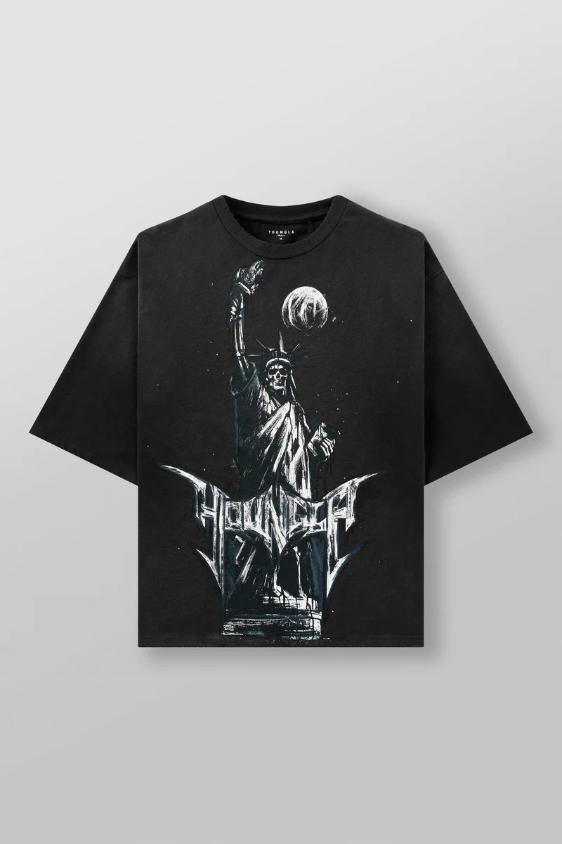 4236 - Liberty Tees Black Wash // YoungLa