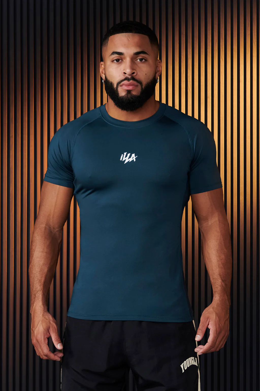 474 - Speed Compression Tees Teal // YoungLa