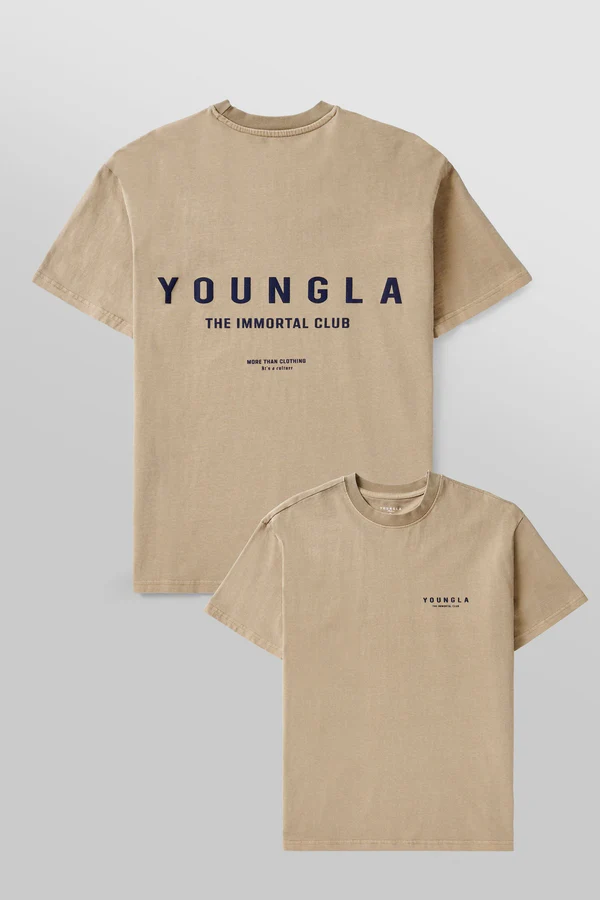 473 - Immortal Club Tees Black Sand Wash // YoungLa