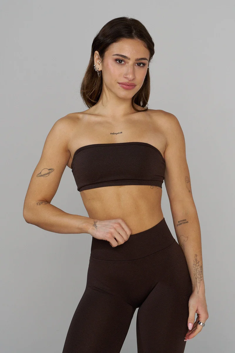 W333 Seamless Curve Bandeau Bossy // YoungLa