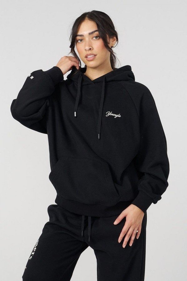 W516 Revolve Hoodie Black //YoungLa