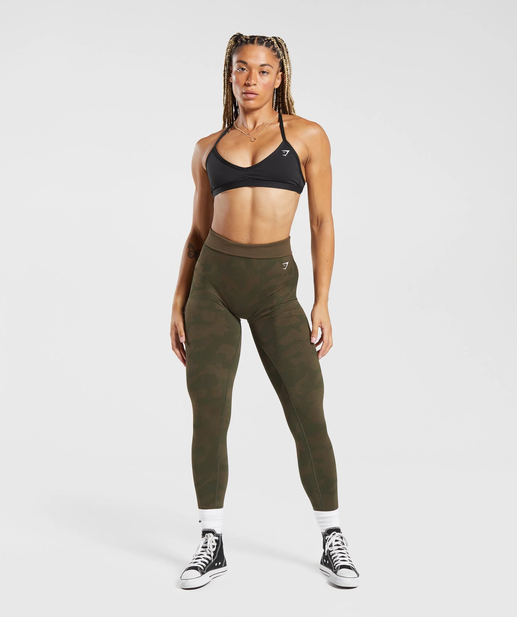 Adapt Camo Seamless Leggings Camo Olive