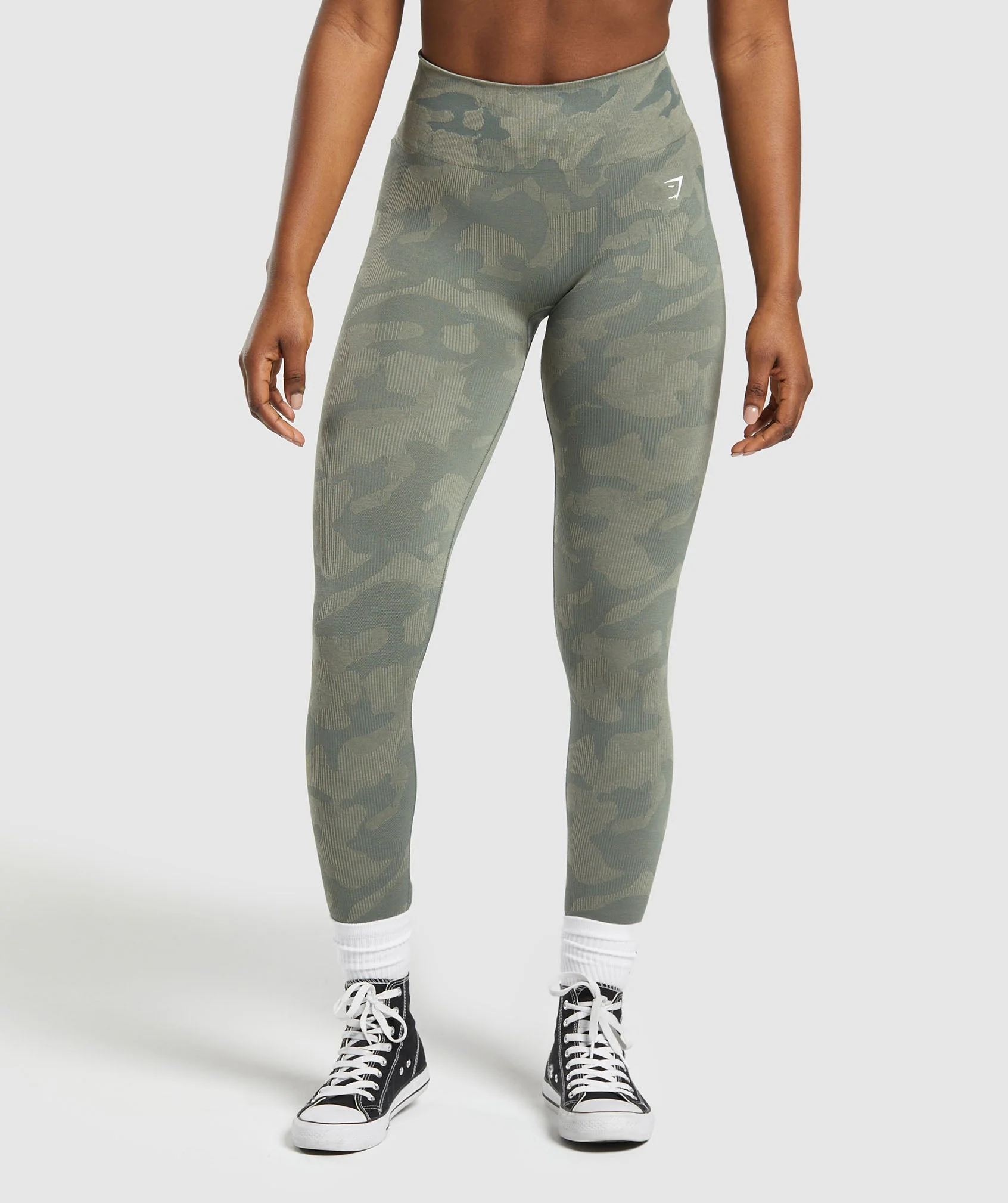 Adapt Camo Seamless Leggings Camo Chalk Green