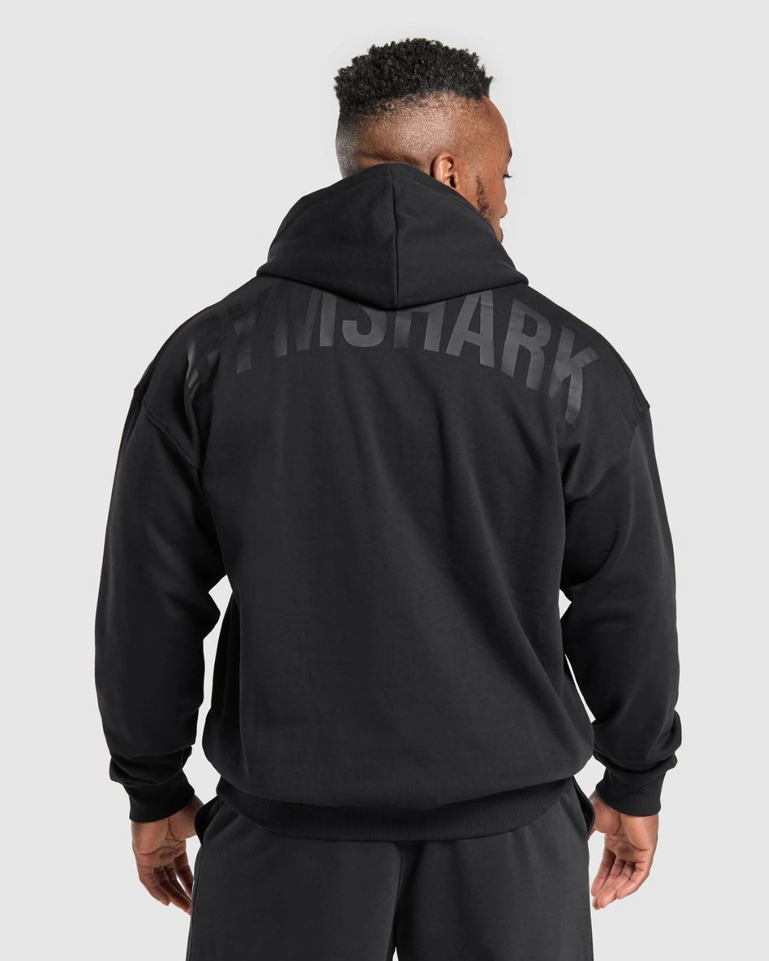 Power Zip Up Hoodie Black