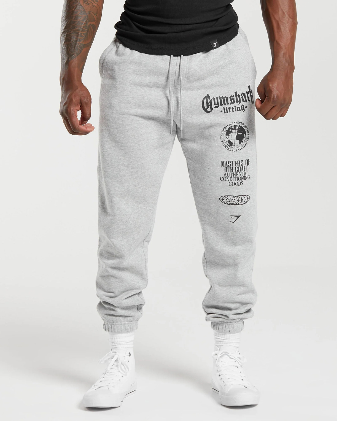 Global Lifting Oversized Essential Joggers Grey