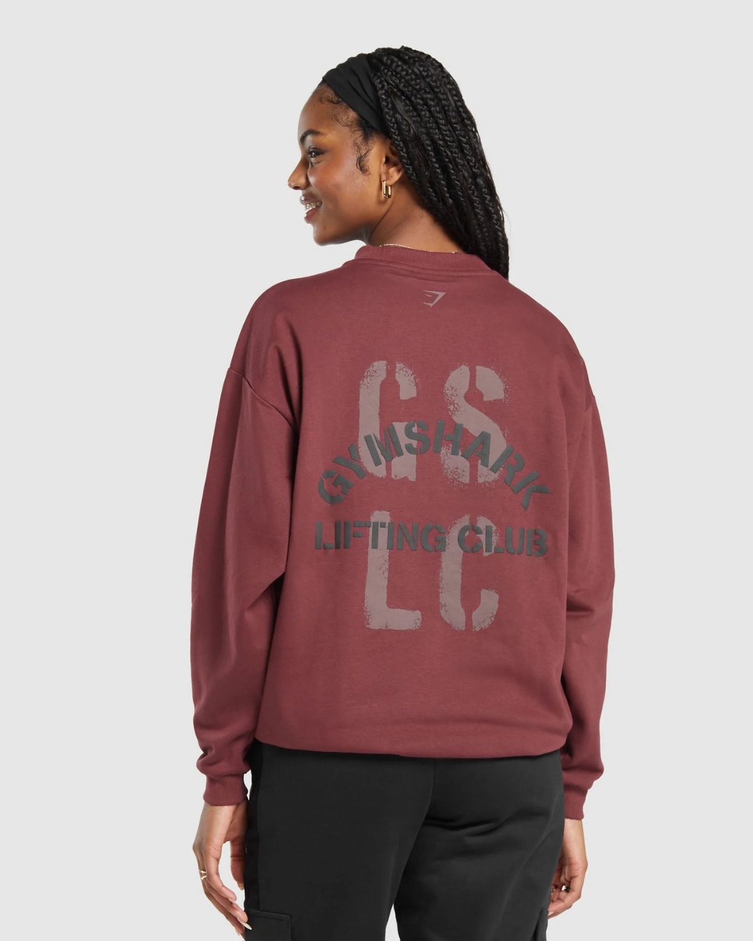 Built Oversized Sweatshirt Washed Burgundy