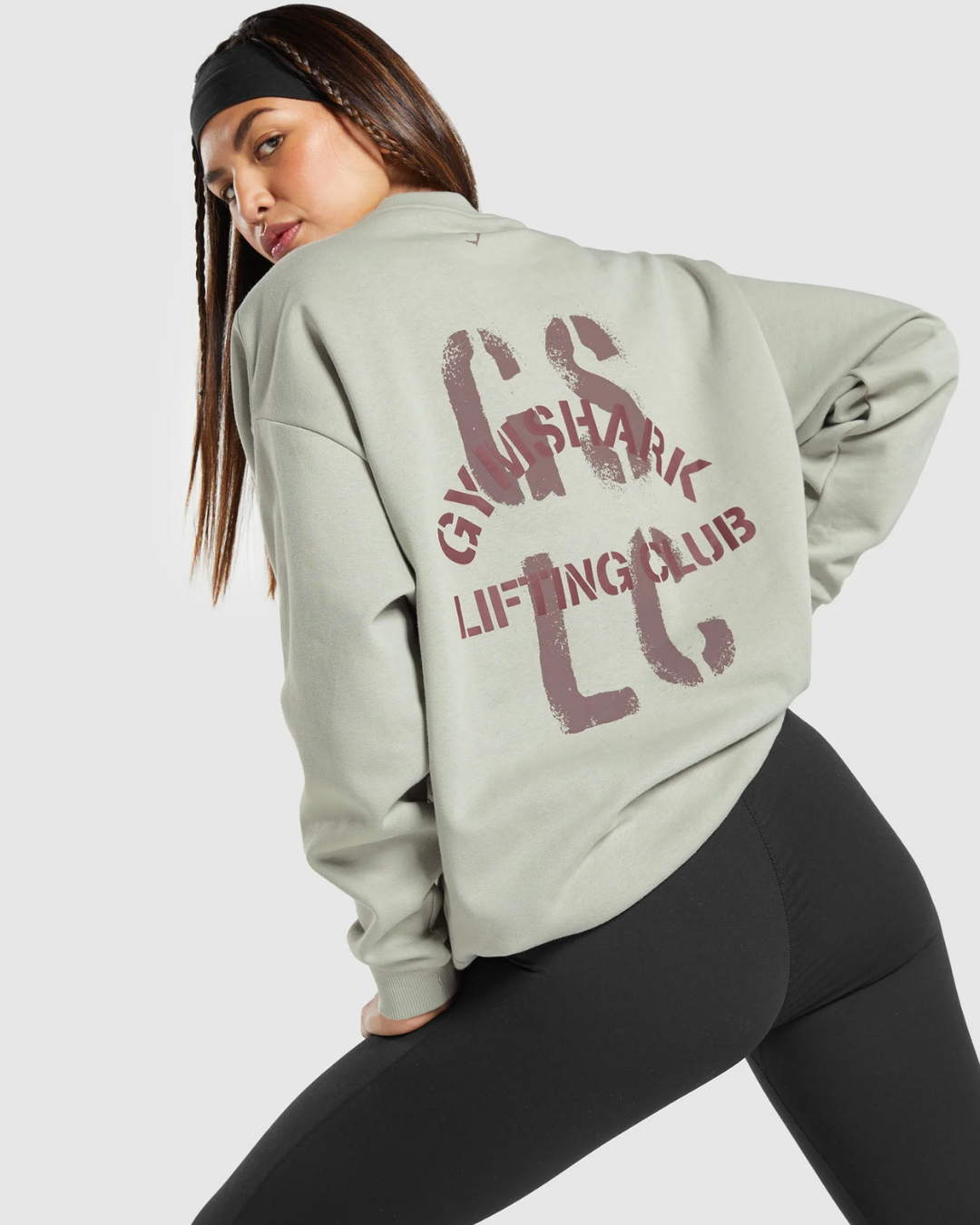 Built Oversized Sweatshirt Stone Grey