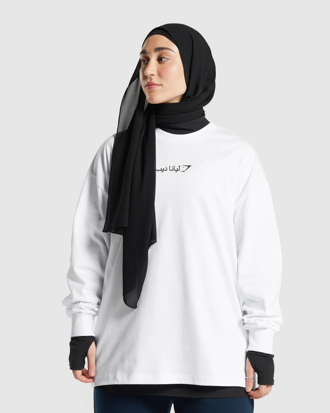 GS X Leana Deeb Oversized Long Sleeve Top