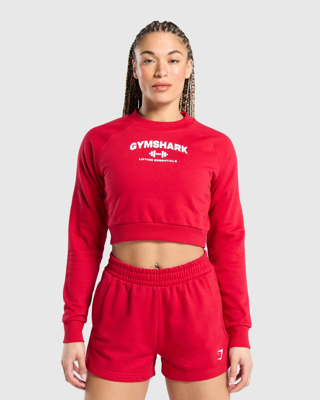 Team GS Cropped Sweatshirt Carmine Red