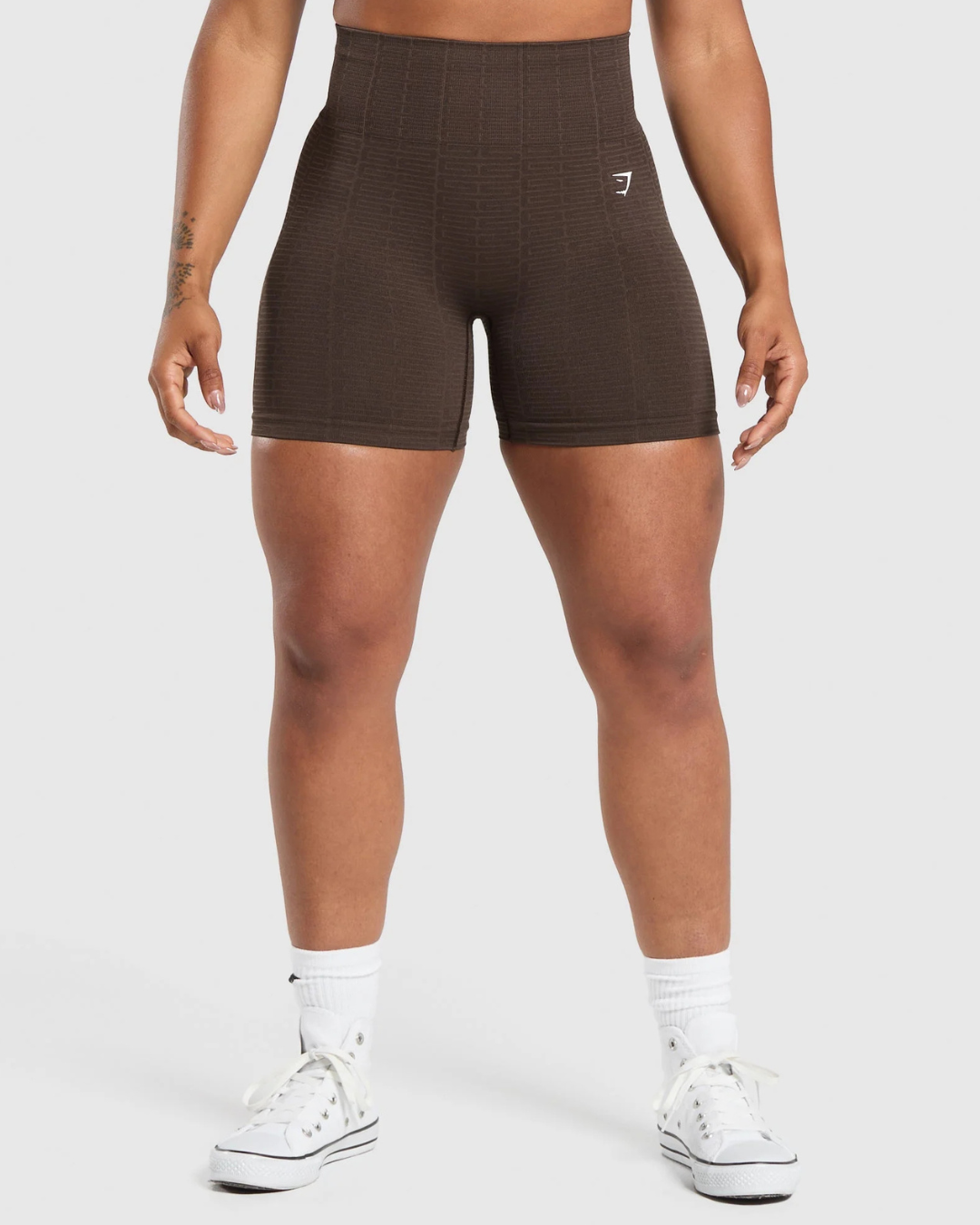 Conjunto (2pz) Adapt Monogram Seamless Brown //GYMSHARK