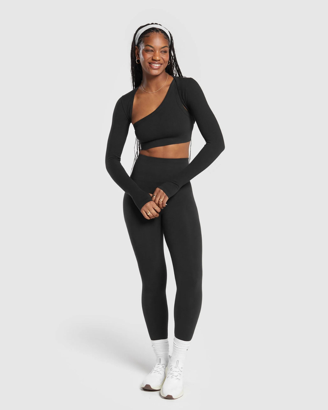 Conjunto (3pz) Cotton Seamless Black //GYMSHARK