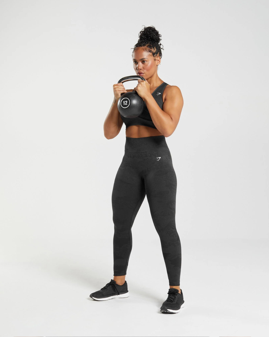 Conjunto (2pz) Adapt Camo Seamless black //GYMSHARK