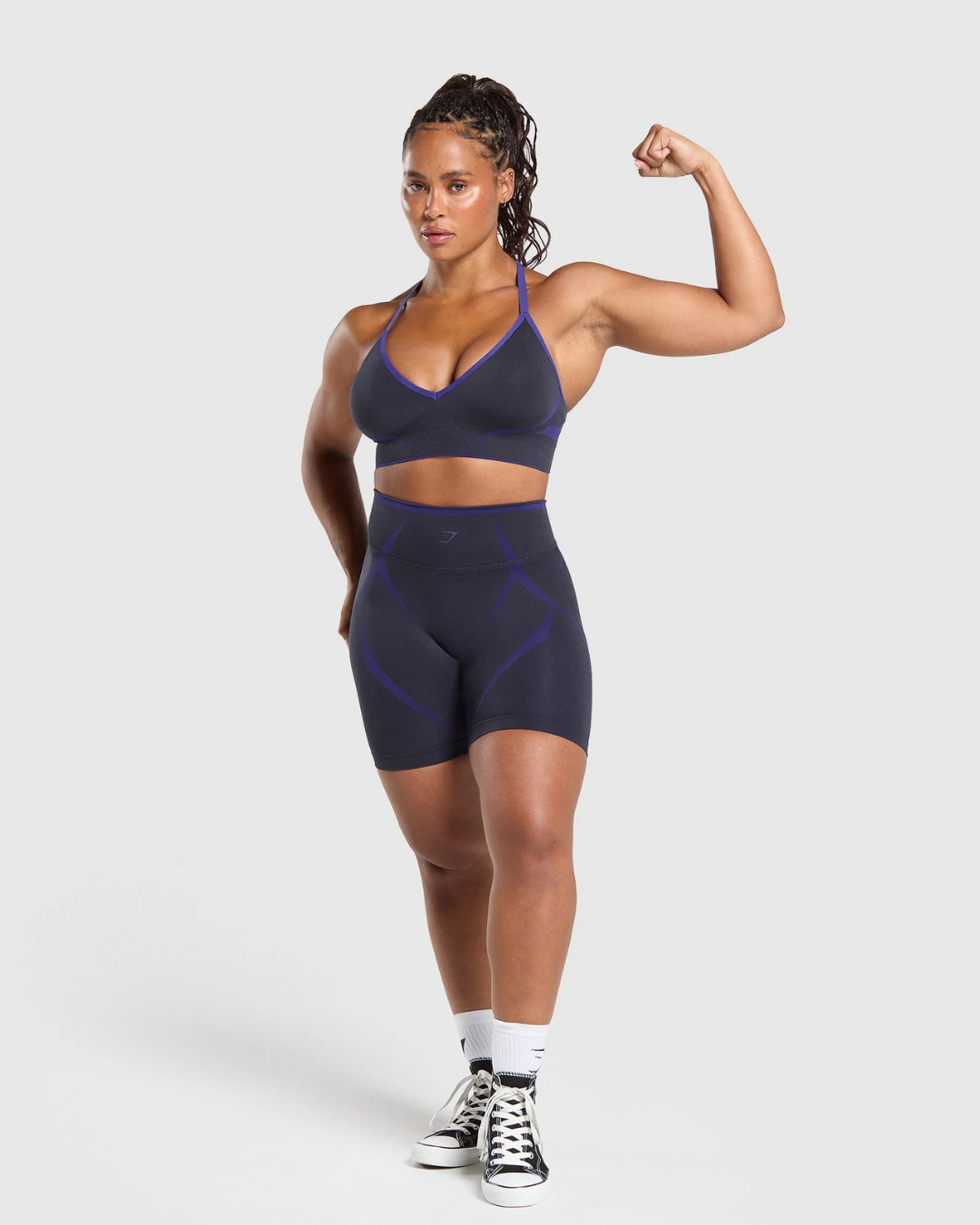 Conjunto (2pz) Apex Lift Seamless  Blue //GYMSHARK