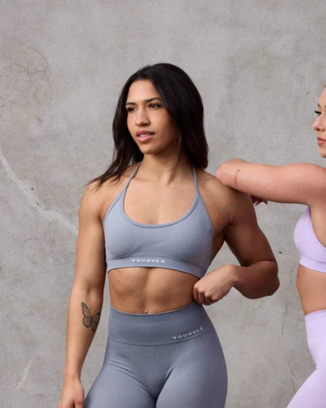 Conjunto (2pz) Seamless Core Spring 24' Grey //YOUNGLA